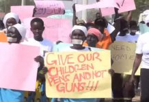 Women take to streets to demand end to South Sudan war