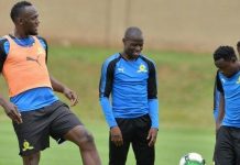 Usain Bolt trains with South African club Sundowns