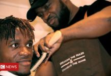 The African barber styling Premier League stars