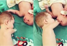 Humbling – Little Boy with no Arms helps baby whos crying.