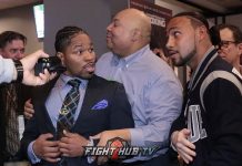 SHAWN PORTER CONFRONTS KEITH THURMAN FOR REMATCH, HEATED CONFRONTATION