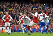 Arsenal 3-0 Stoke City: Gunners' late flurry too much for Paul Lambert's resilient Potters