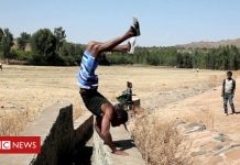 Meet the Ethiopian man who walks on his hands