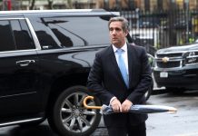 Michael Cohen arrives in court to face judge about his client list