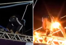 Man electrocuted to death after climbing stage at Brazil music festival