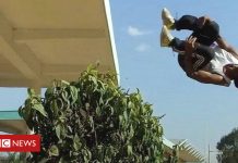 Parkour scene runs free in Kenya