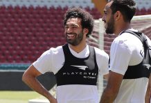 Liverpool star Mohamed Salah back in group training with Egypt ahead of World Cup