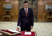 Spain’s prime minister Pedro Sanchez sworn in