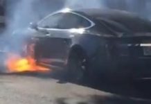 Tesla on fire: UK director Michael Morris’ car bursts into flames
