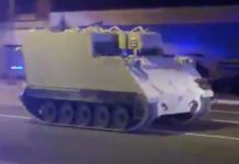 US police arrest soldier after stolen armoured vehicle chase