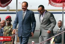 Eritrea's Isaias Afwerki in historic Ethiopia visit