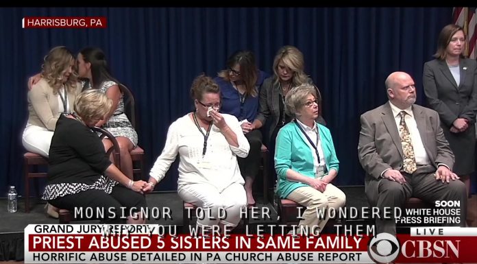 Pennsylvania Attorney General Josh Shapiro is detailing a grand jury report on child sexual abuse in 6 Catholic dioceses in Pennsylvania