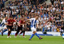 Chris Hughton’s men secure convincing win over Red Devils to pile pressure on Jose Mourinho