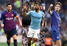 Lionel Messi, Sergio Aguero and Marcos Alonso feature in FIFA Team of the Week