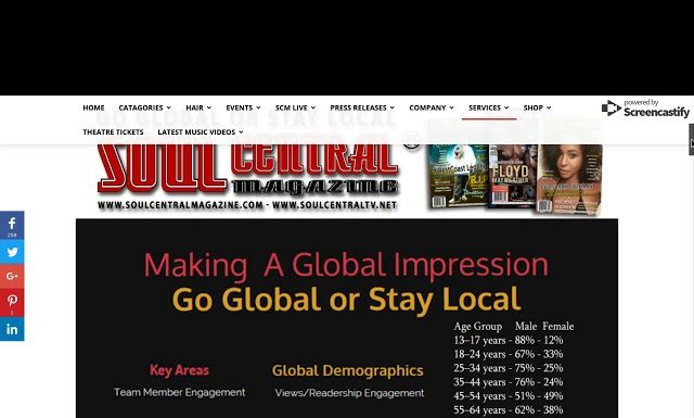 Laio Morris talks about Soul Central Magazine – #London ~ Go Global Or Stay Local
