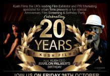 #KushFilms is Celebrating 20 Years as the No 1 Promoter of Black Films & we’re having a Anniversary Party & Film Screening – Fri 26th Oct