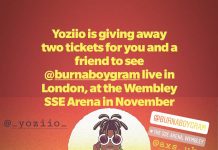 COMPETITION TIME: Two Tickets to see @burnaboygram live in concert at the @ssearena Wembley on the 03/11/2019