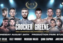 LIVE PROFESSIONAL BOXING! – MTK GLOBALS … PRESENTS CROCKER v GREENE (& FULL UNDERCARD)