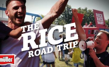 Declan Rice surprises fans with Tubes |The Rice Road Trip 🚗